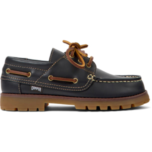 Zapatos de cordones - CAMPER Compas - Marron - Cuero liso