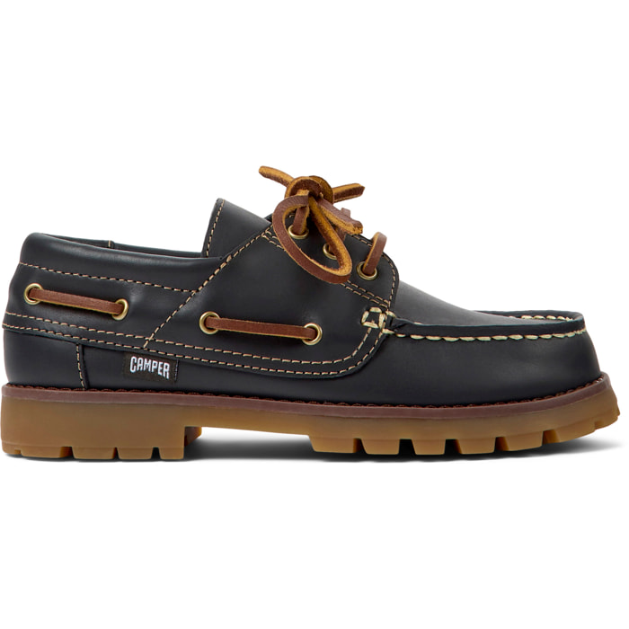 Zapatos de cordones - CAMPER Compas - Marron - Cuero liso