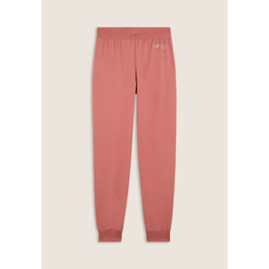 Pantaloni Sportivi con Polsini in Costina e Strass