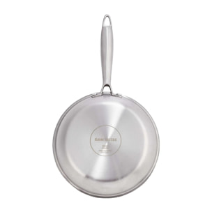 Poêle en inox avec fond triplex