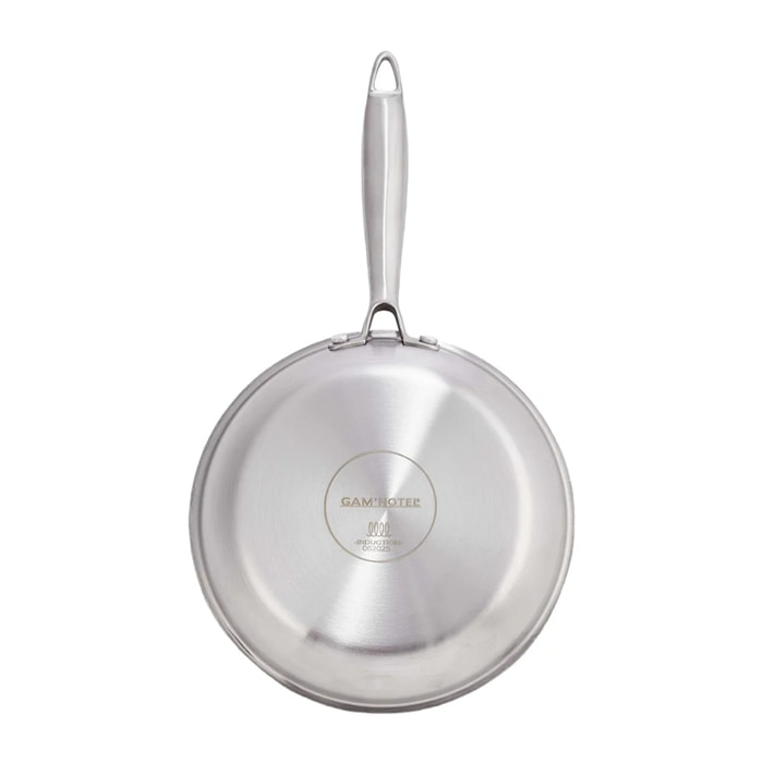 Poêle en inox avec fond triplex
