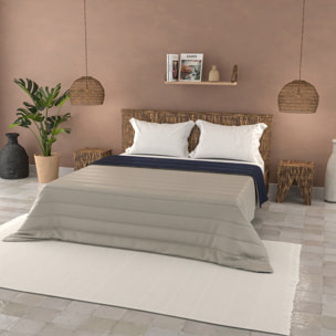 TRAPUNTINO ESTIVO BASIC MATRIMONIALE, TINTA UNITA DOUBLEFACE