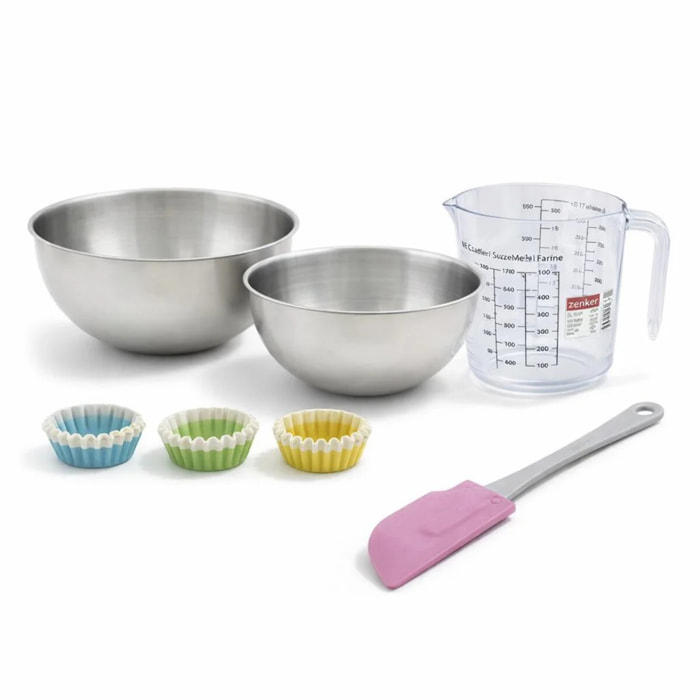 Set de 104 ustensiles de pâtisserie moules à gâteaux bols spatule et verre doseur Zenker Smart Pastry