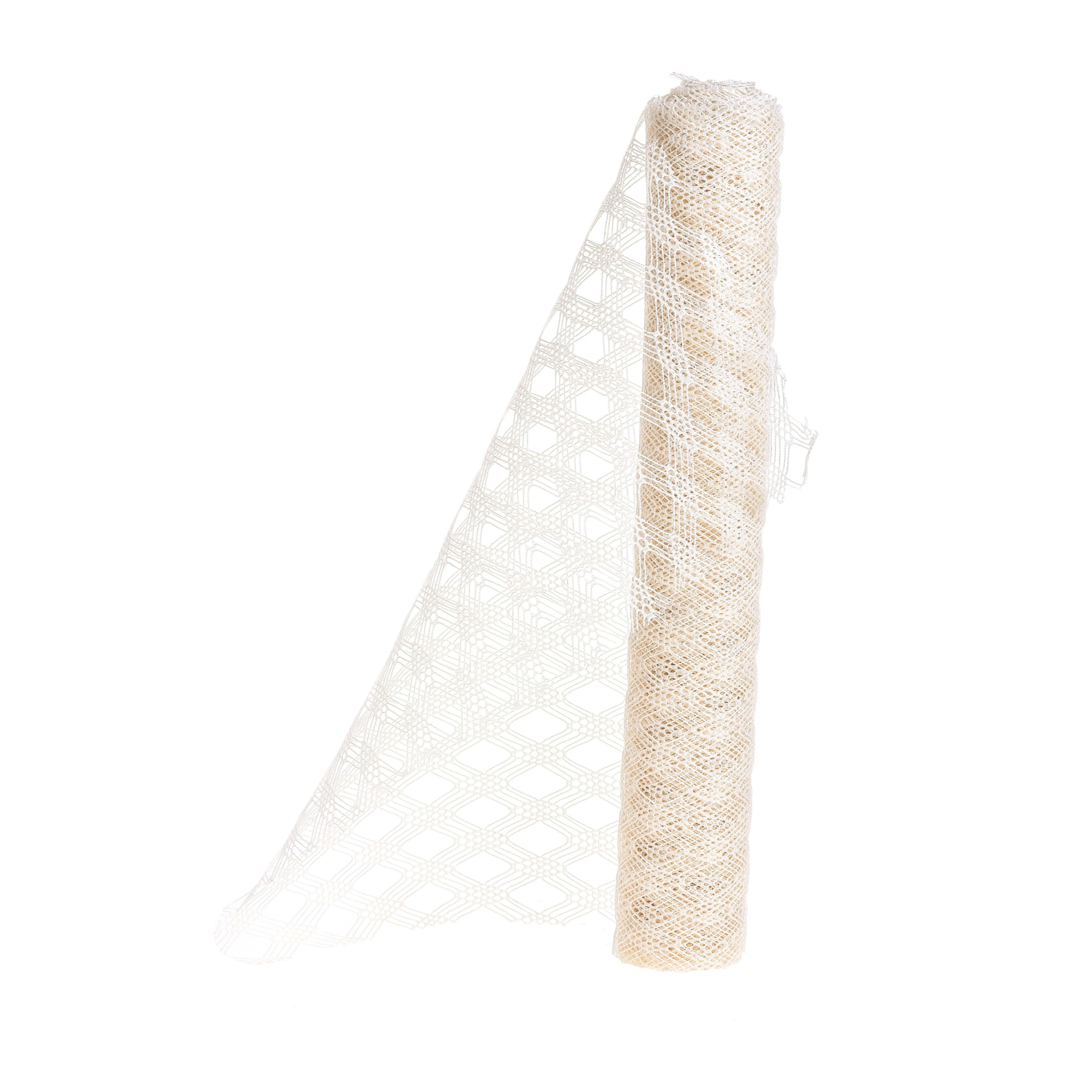 Bobina Diamond Mesh 50 Cm 5 Mt - Pezzi 6 - 500X50X0,1cm - Colore: Bianco - Bianchi Dino - Decorazioni Varie