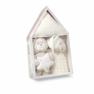 Set Casita, Peluche, Manta y Dou Dou Beig