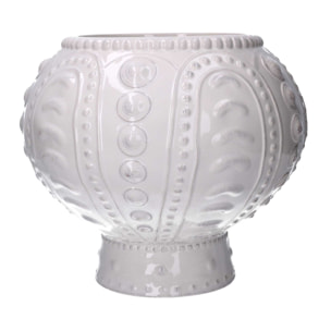 Vaso ceramica bianco cm ø31h27