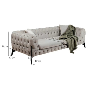 Canapé Bellissima velours vert Kare Design