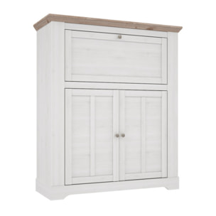 Bar en bois effet chêne clair blanchi - ILONA