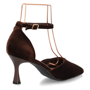 Zapato elegante con tiras aterciopelado