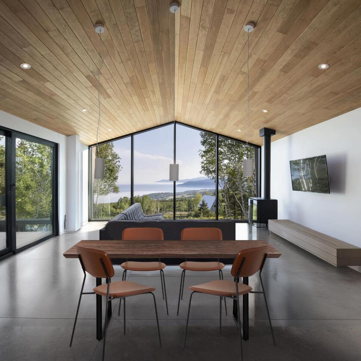 Tavolo da pranzo industrial color noce 180x90x76 cm - Henry