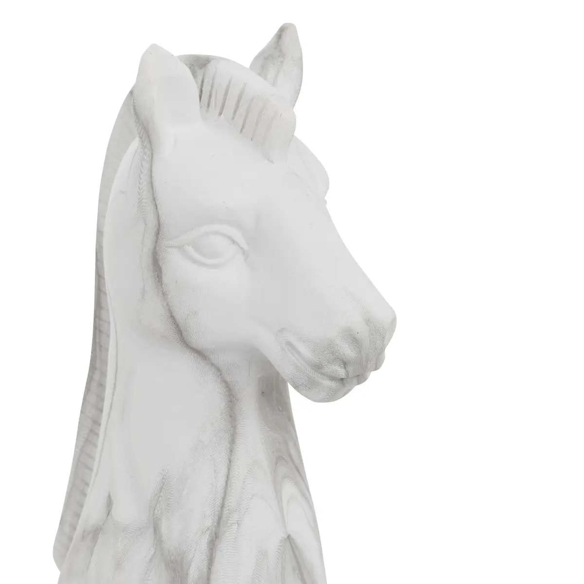 Déco à poser pièces d'échec "Olen" gris H26,5cm