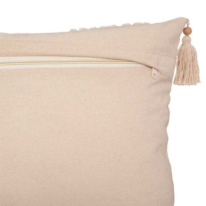 Cojín bordado "alicante" marfil 38x58cm