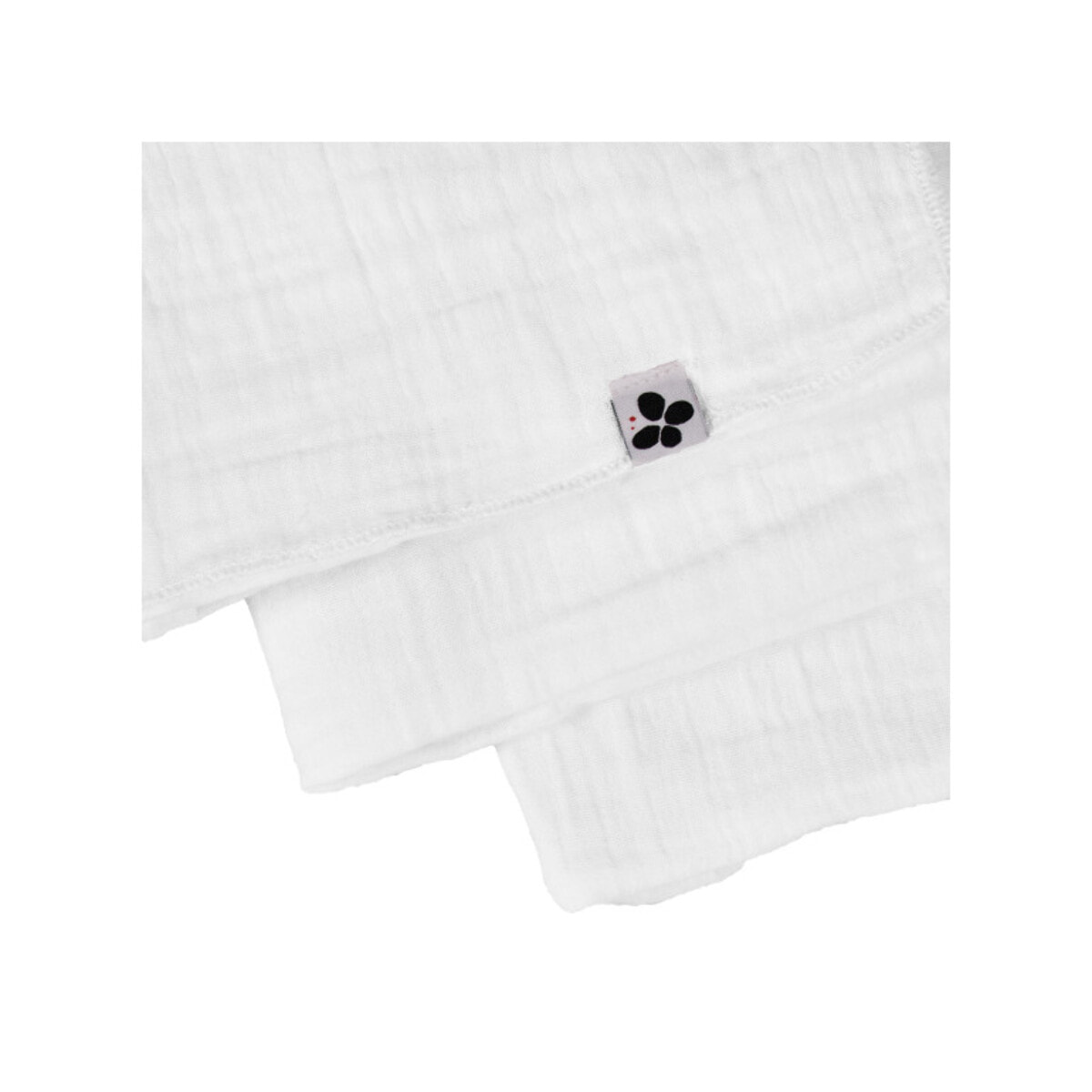 Lot de 3 serviettes 40x40 cm en gaze de coton - GAIA