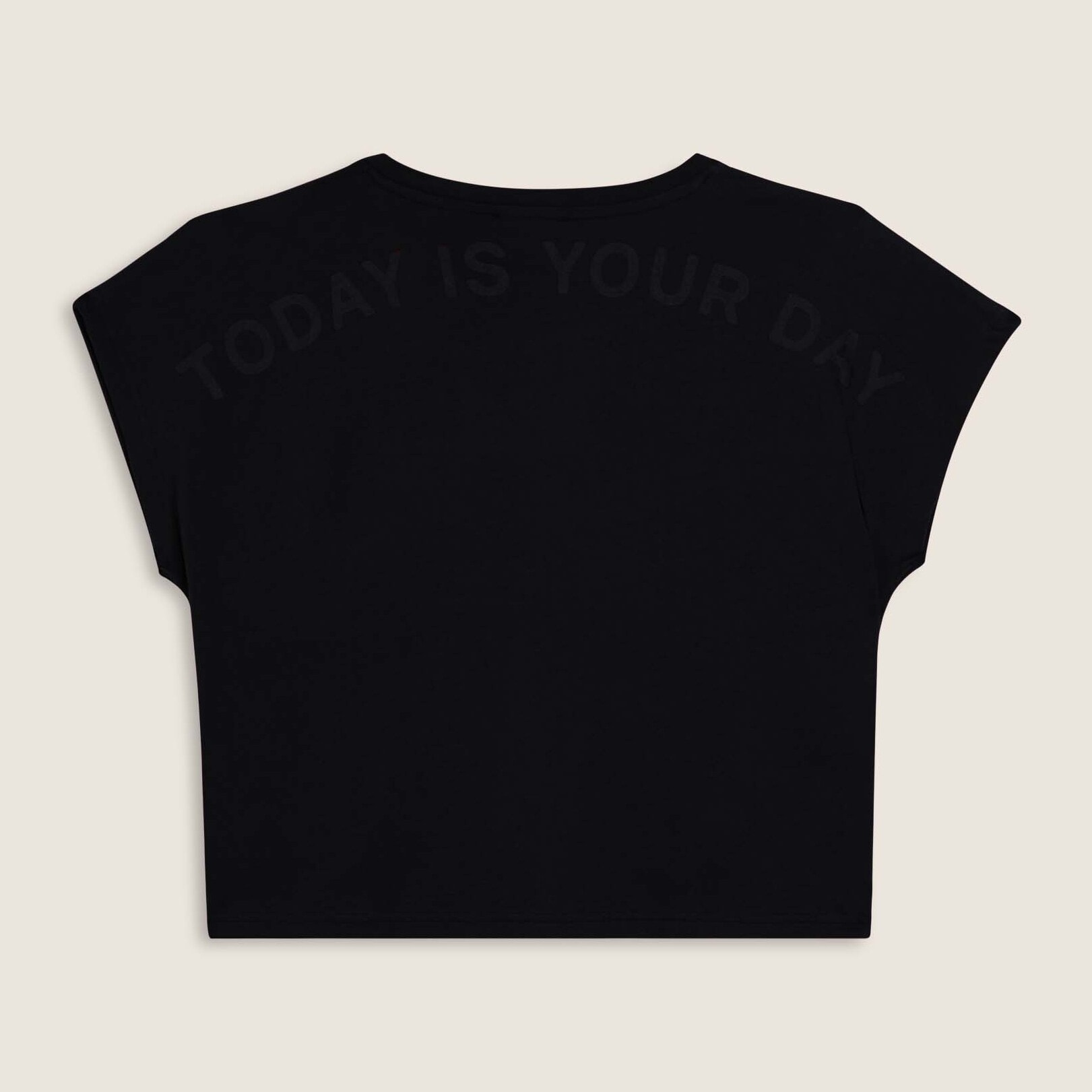 T-shirt donna con stampa sulle spalle