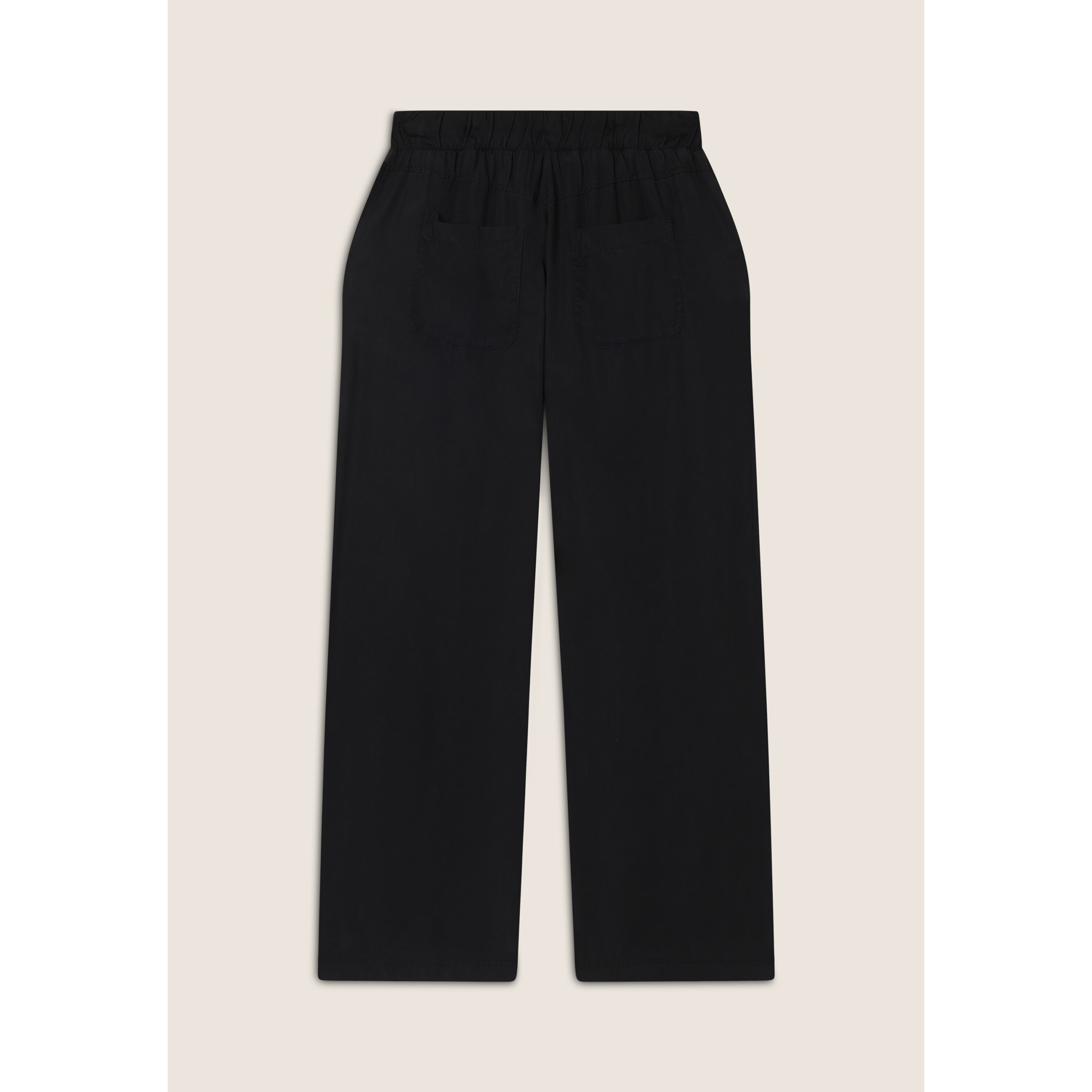 Pantaloni wide leg in Twill di Lyocell