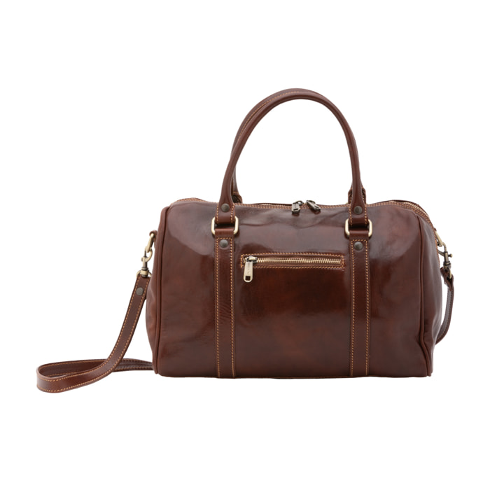 Borsa a bauletto  da donna In Vera pelle Made in Italy 37x22x16 cm