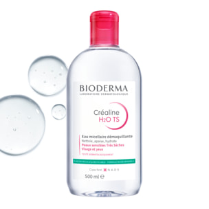 Créaline H2o TS - Eau Micellaire Démaquillante 500 ml