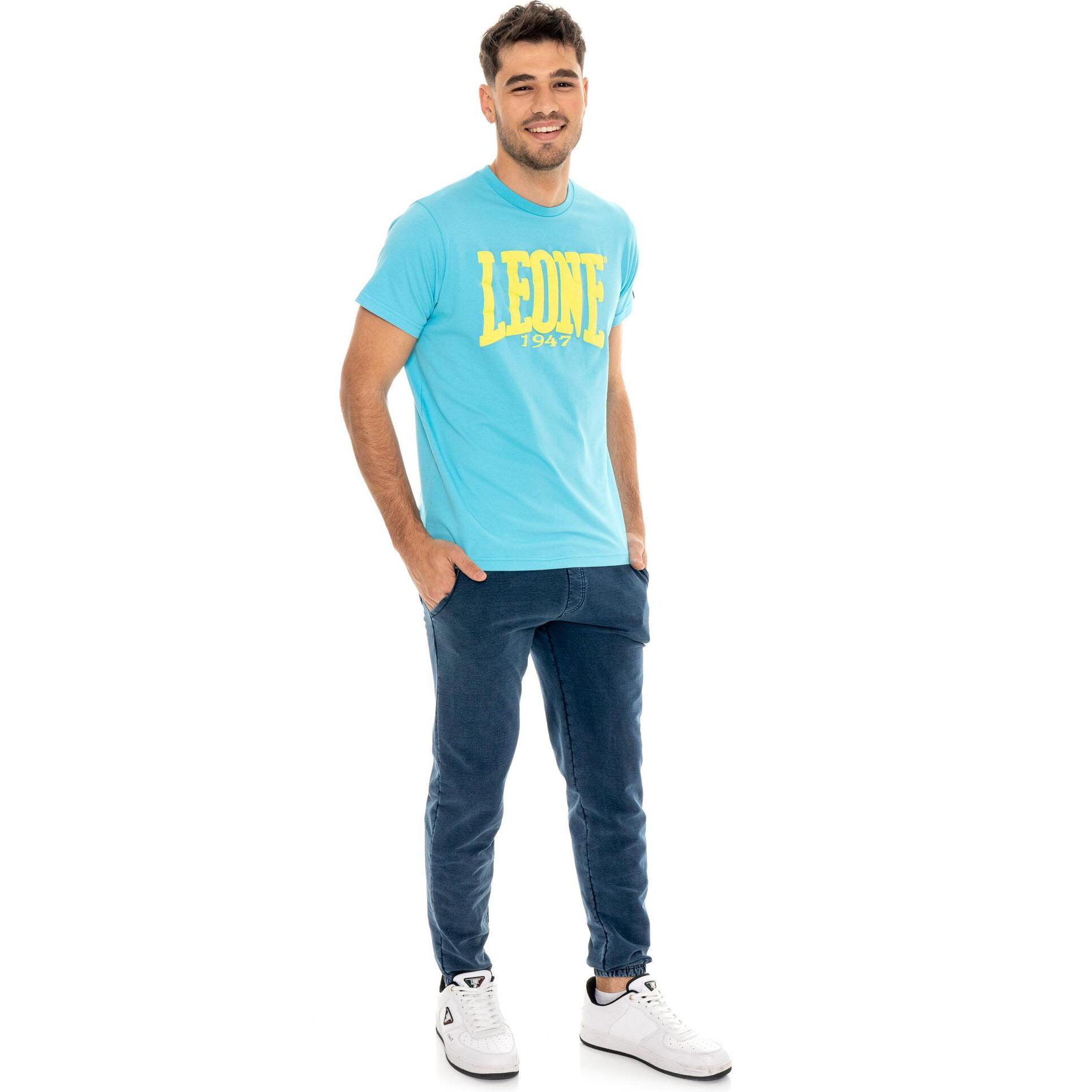 T-shirt da uomo in cotone elasticizzato Leone Summer Vibes