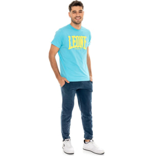T-shirt da uomo in cotone elasticizzato Leone Summer Vibes