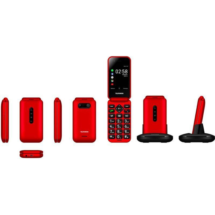 Téléphone portable TELEFUNKEN S740 Rouge