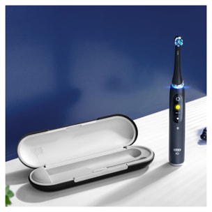 Oral-B iO 9 Edition Spéciale - Avec Etui de Voyage, et Pochette - Noire - Brosse À Dents Électrique