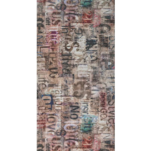 Passatoia tappeto cucina bagno ingresso multiuso, disegno scritte graffiti murales