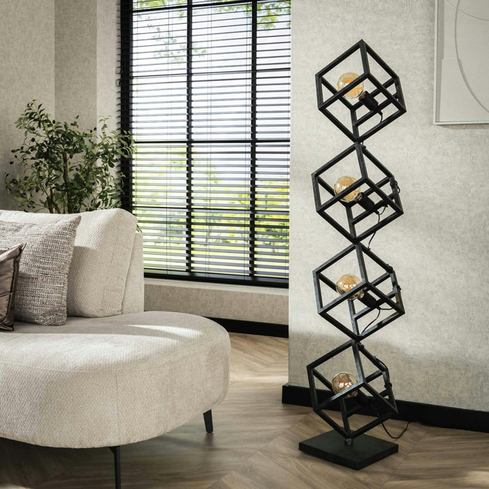 Lampadaire design avec cubes en métal RALF