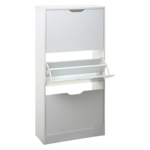 Meuble range-chaussures 3 tiroirs blanc