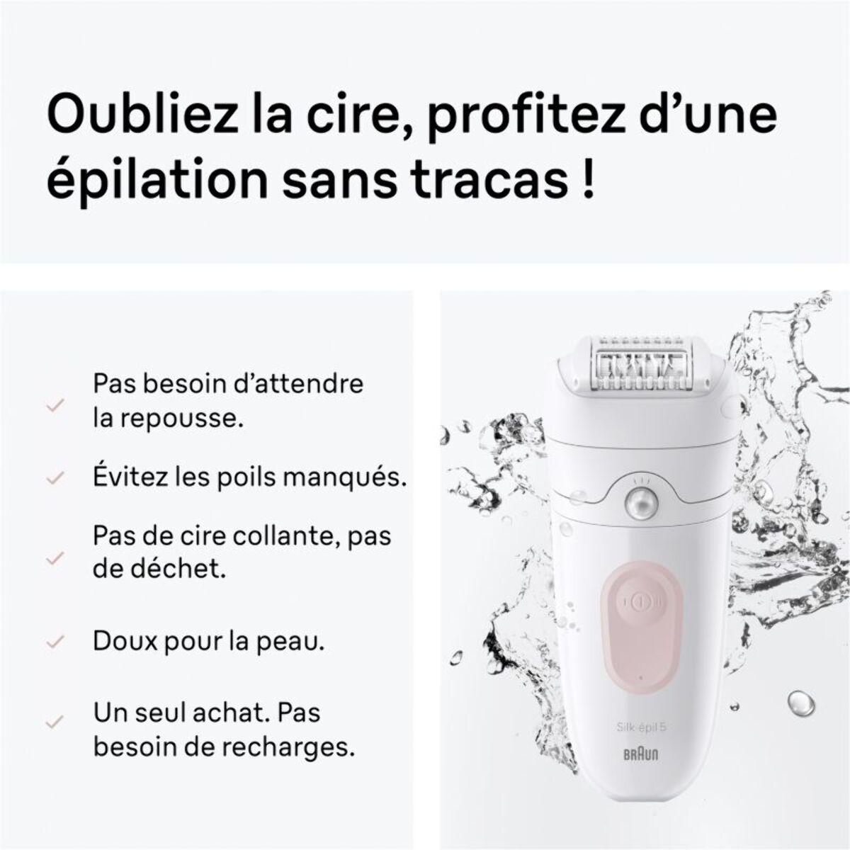 Epilateur électrique BRAUN Silk-épill SE5 5-011