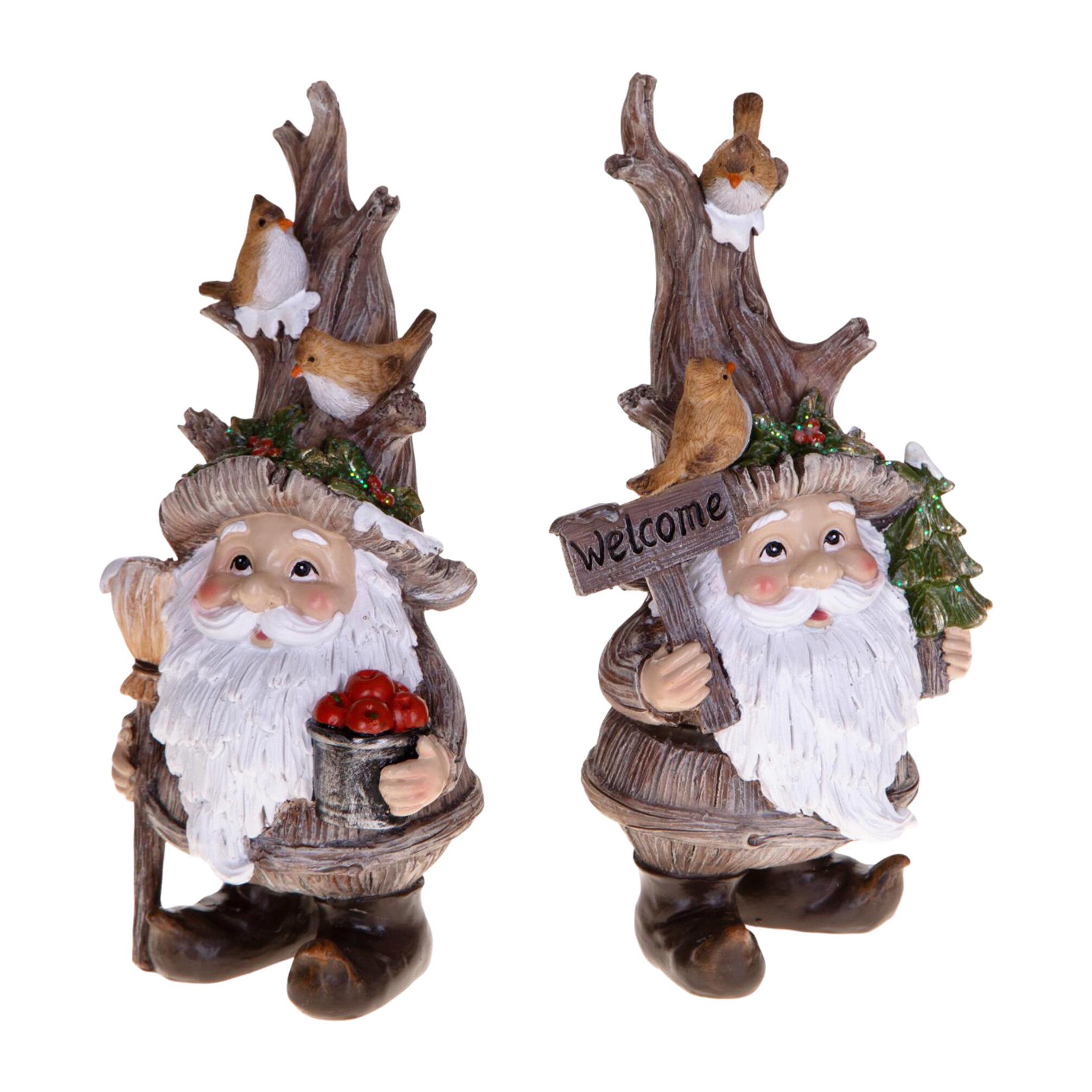 Gnomi con albero natale - Pezzi 1 - MARRONE - Bianchi Dino SpA