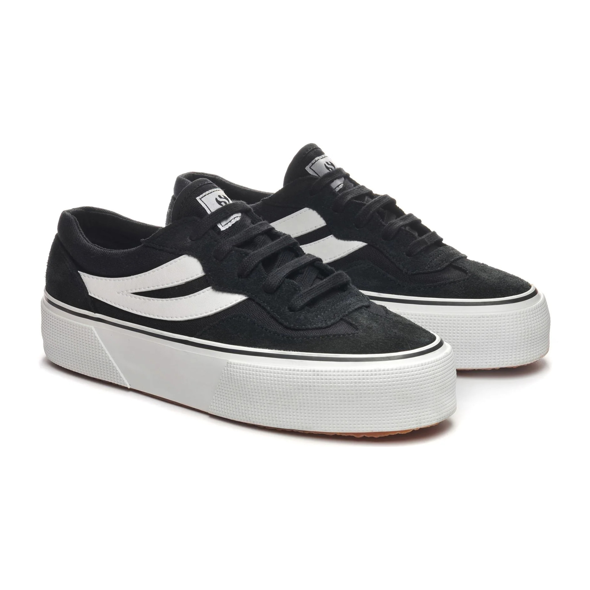 Superga - Sneakers Donna Nero - 3041 REVOLLEY COLORBLOCK PLATFORM