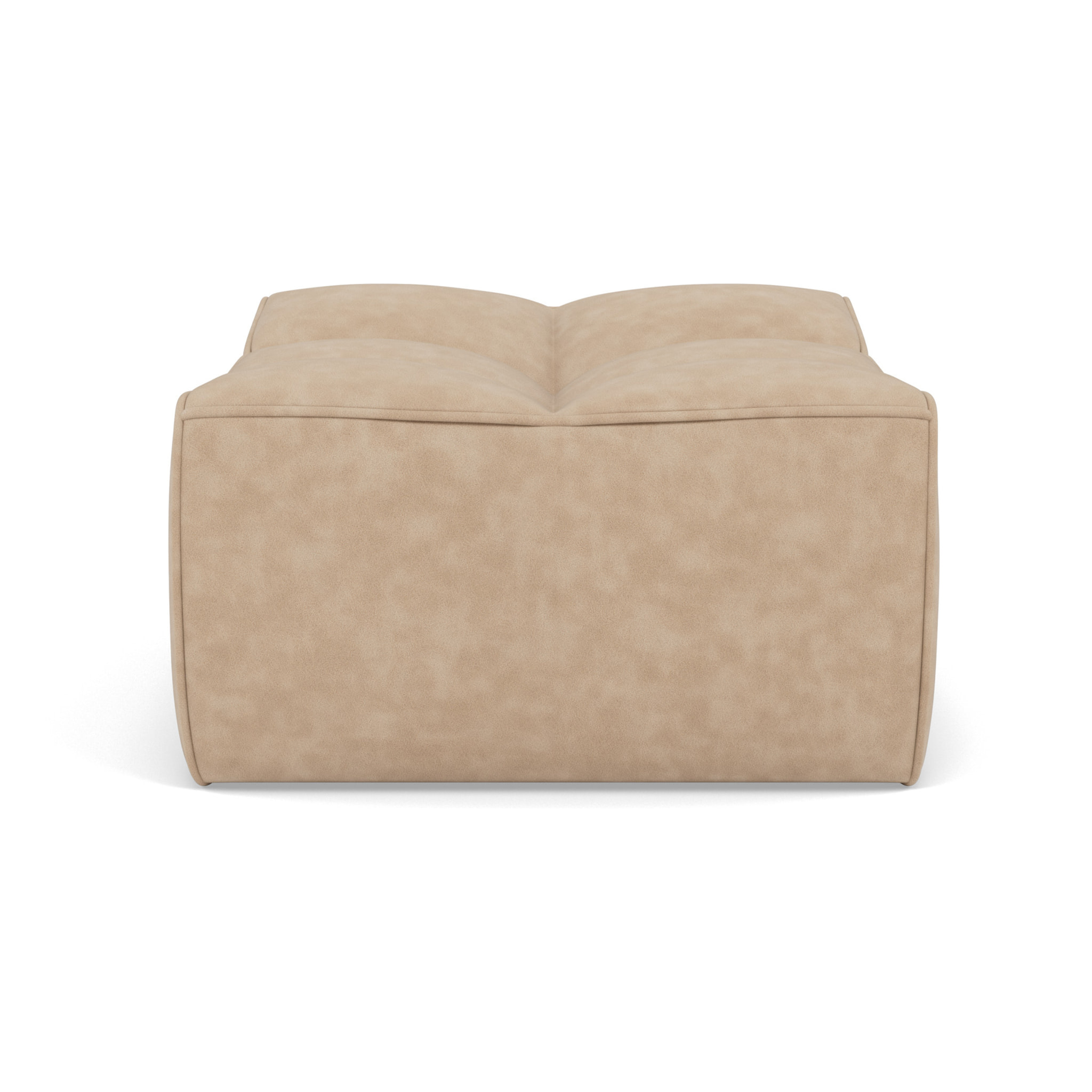 Alya - pouf en simili - Beige