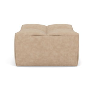 Alya - pouf en simili - Beige