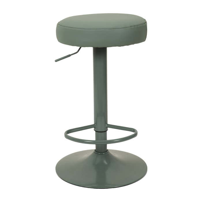 Tabouret De Bar Reglable Mumford Vert - Lot De 2
