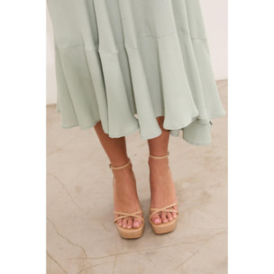 Sandalias de tacón - Greta Nude - 11 cm