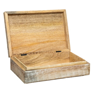 Set de 2 boîtes déco "Ritual" manguier L21/25cm