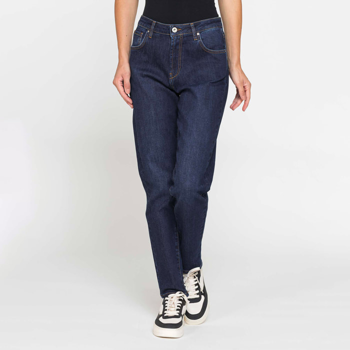 JEANS MOM CINQUE TASCHE IN DENIM STRETCH 12,2oz
