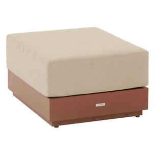 Pouf de jardin Allure acajou