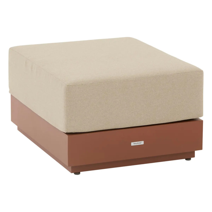 Pouf de jardin Allure acajou