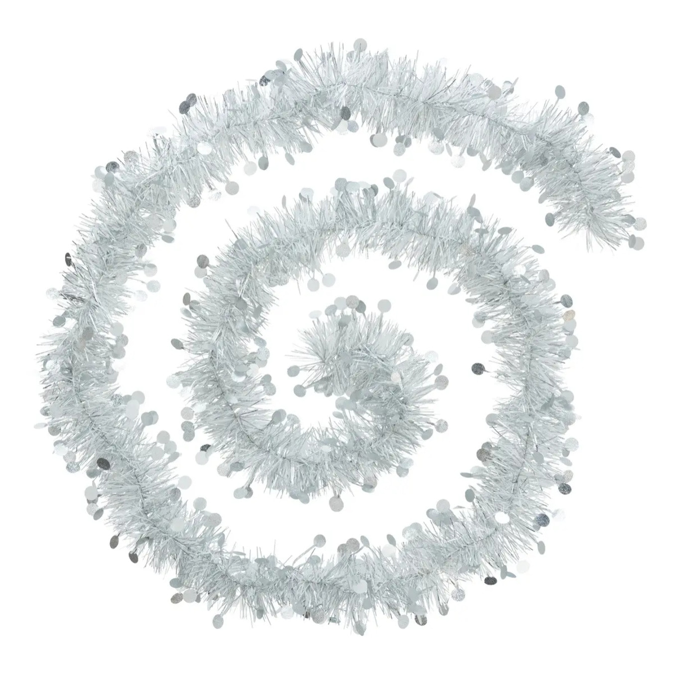 Guirlande de Noël boa mixte 100x4x2m argent