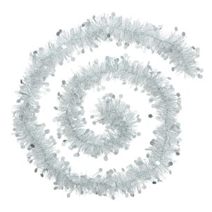 Guirlande de Noël boa mixte 100x4x2m argent