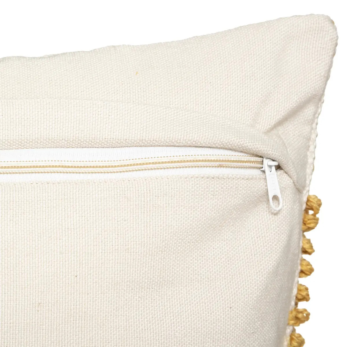 Coussin "R.O.W." jaune moutarde 45x45cm