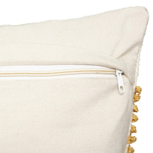 Coussin "R.O.W." jaune moutarde 45x45cm