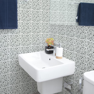 Stickers muraux - Sticker Mural Carrelage adhésif Cuisine Salle de Bain - 60 STICKERS CARREAUX DE CIMENT TERRAZZO VITO