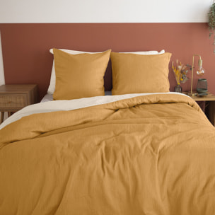 Parure housse de couette 3pcs 100% microfibre_soleil 220x240 cm