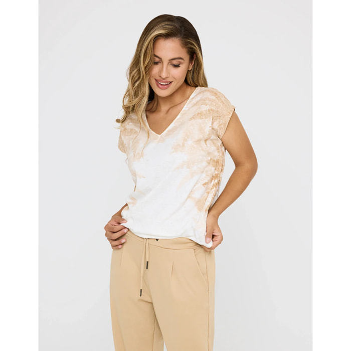 Camiseta Manga Corta Estampada - Ambera
