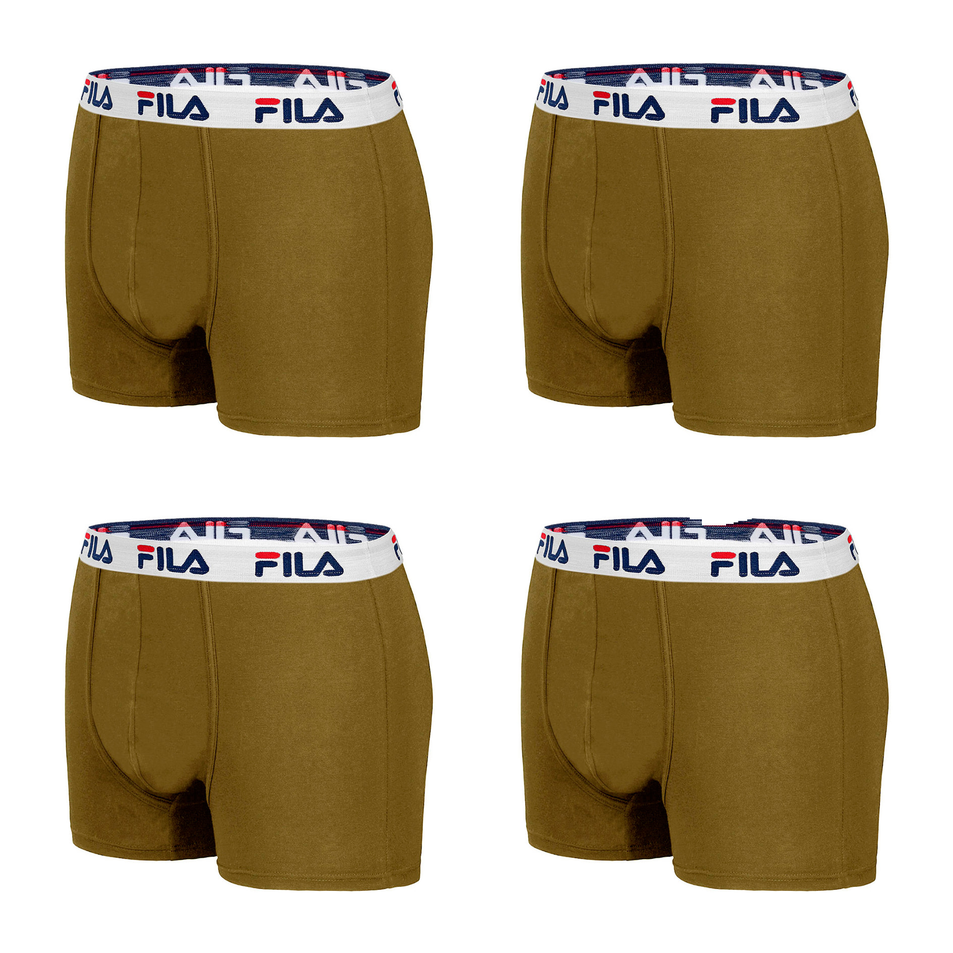 Pack 4 calzoncillos boxer FILA en color verde para hombre