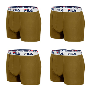 Pack 4 calzoncillos boxer FILA en color verde para hombre