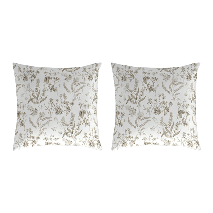 2 Fundas de almohada El Caballo 50x50 cm PIACENZA Lino - 100% algodón -