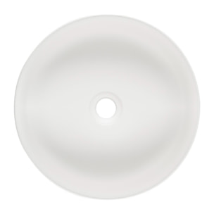 Vasque à poser ronde diamètre 39 cm - blanc mat - sans trop-plein - SAT Infinitio
